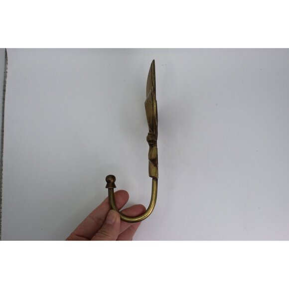 Brass Fleur De Lis Wall Hook Vintage French Decor Solid Brass Hook - Picture 2 of 7